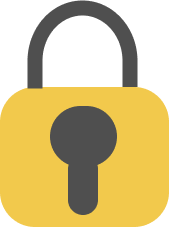 Lock indicating security